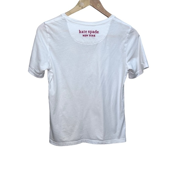 Kate Spade Rainbow Heart Patch Tee Size XS - Picture 7 of 9